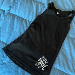 7 for all Mankind Black Ribbed Tank Top, Sz S, NWOT